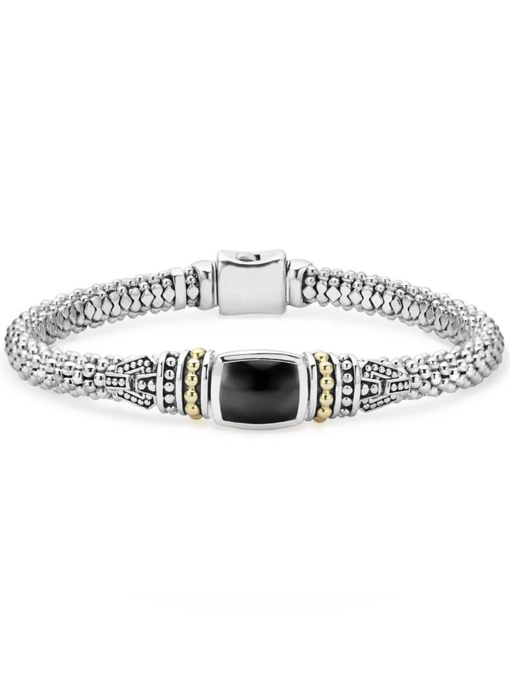 LAGOS Medium Onyx Caviar Bracelet | 6mm